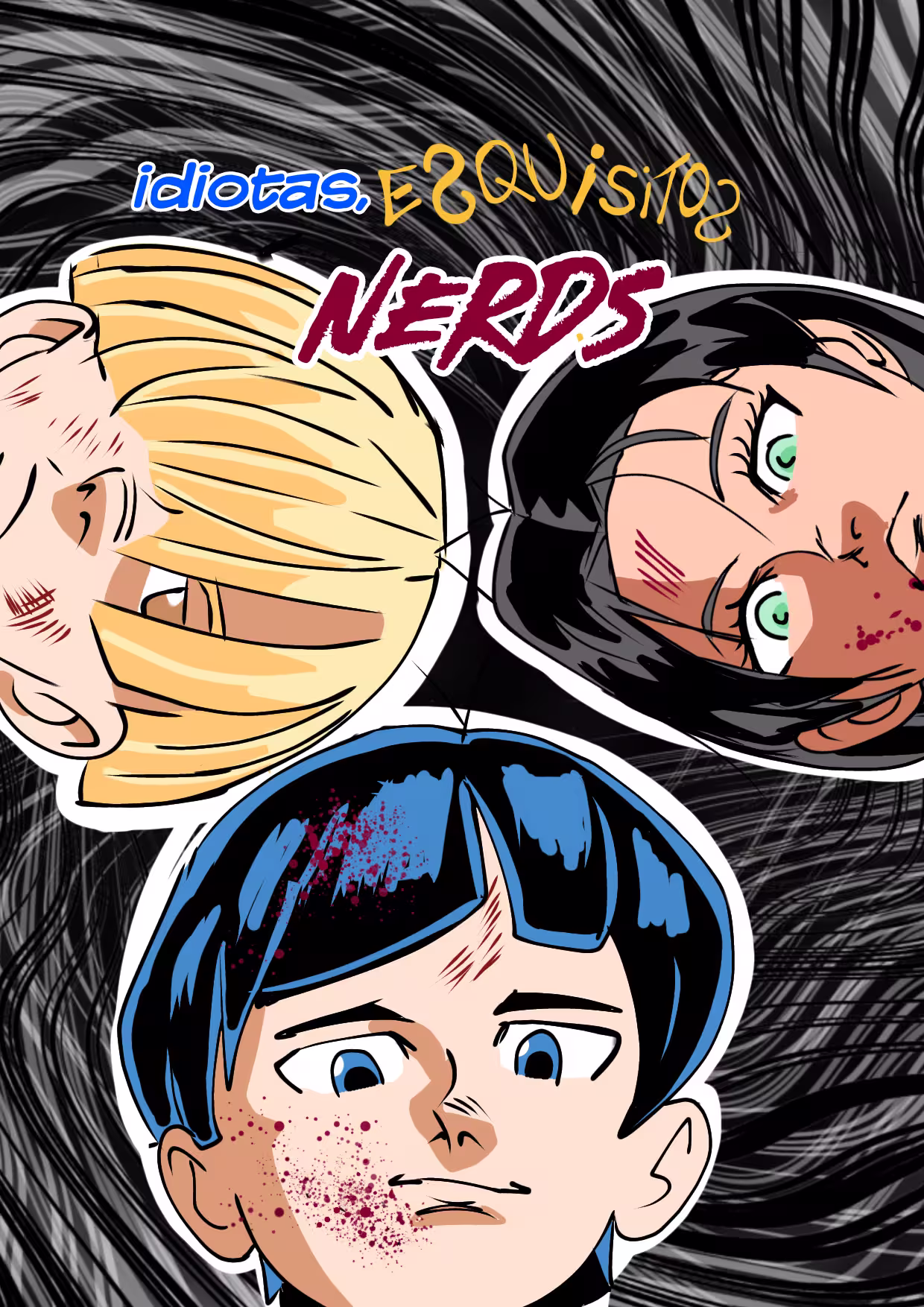 Capa da obra Idiotas,esquisitos e NERDS