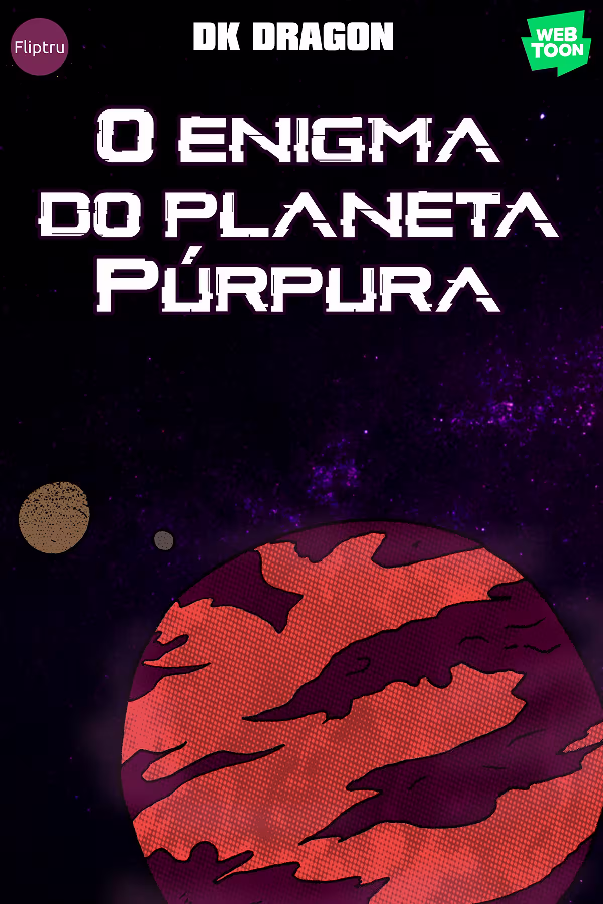 Capa da obra O enigma do planeta púrpura