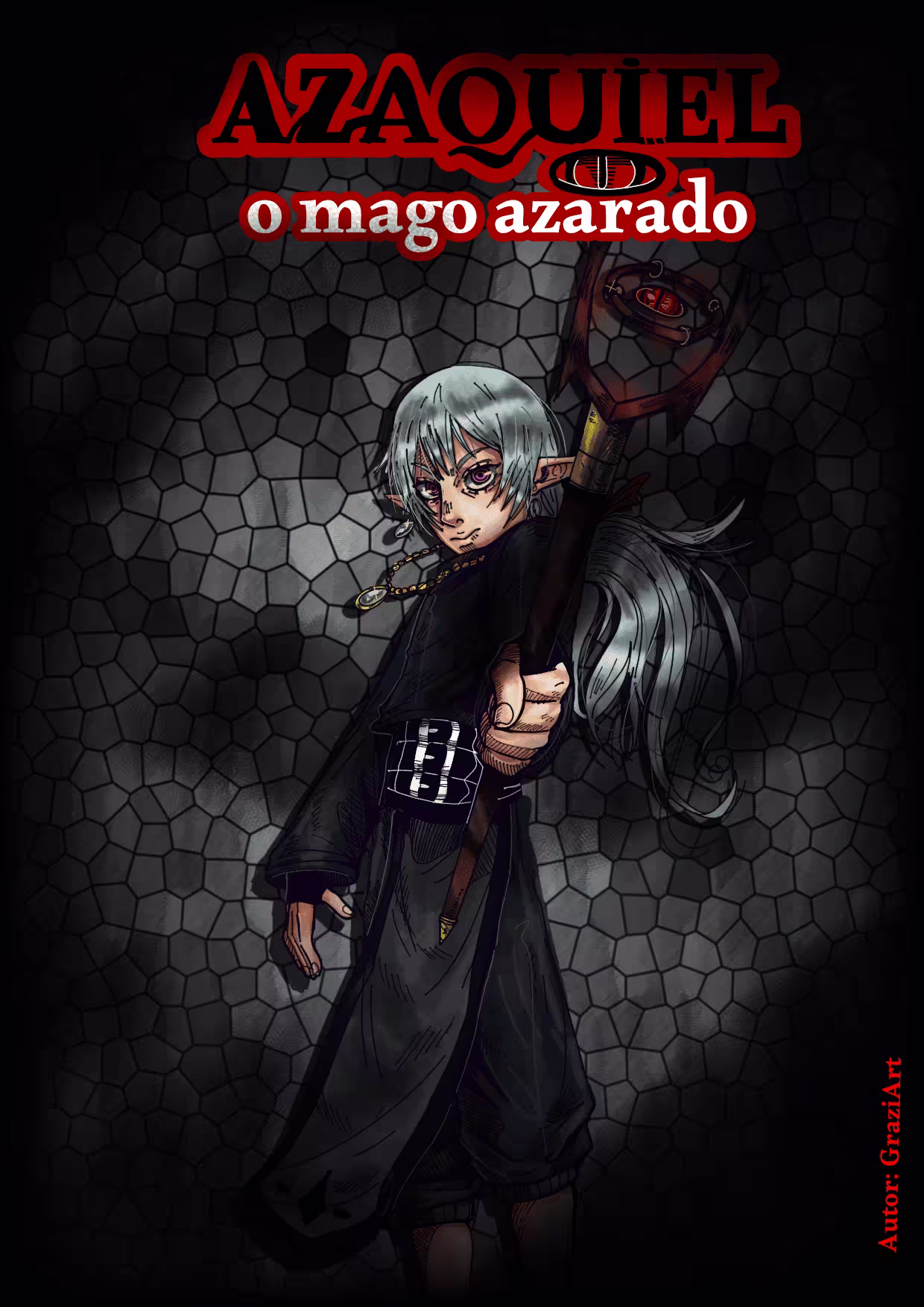 Capa da obra Azaquiel, o mágico azarado